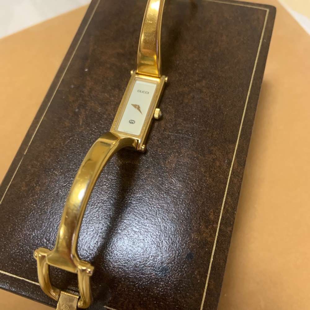 Gold Horsebit Bangle Watch